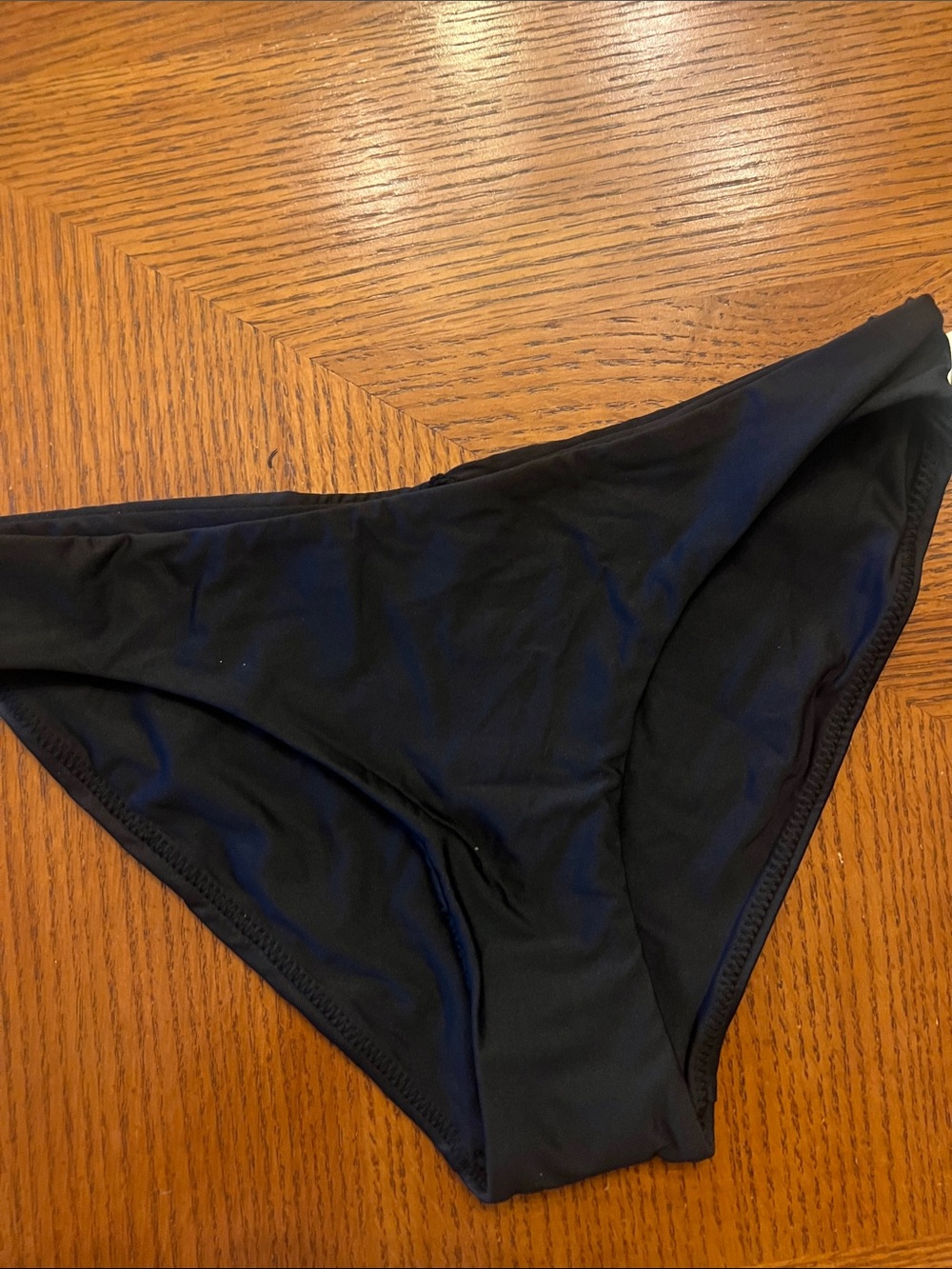 Classic Black back rusiing Women's Swim Bikini Bottom Size XS.  b35